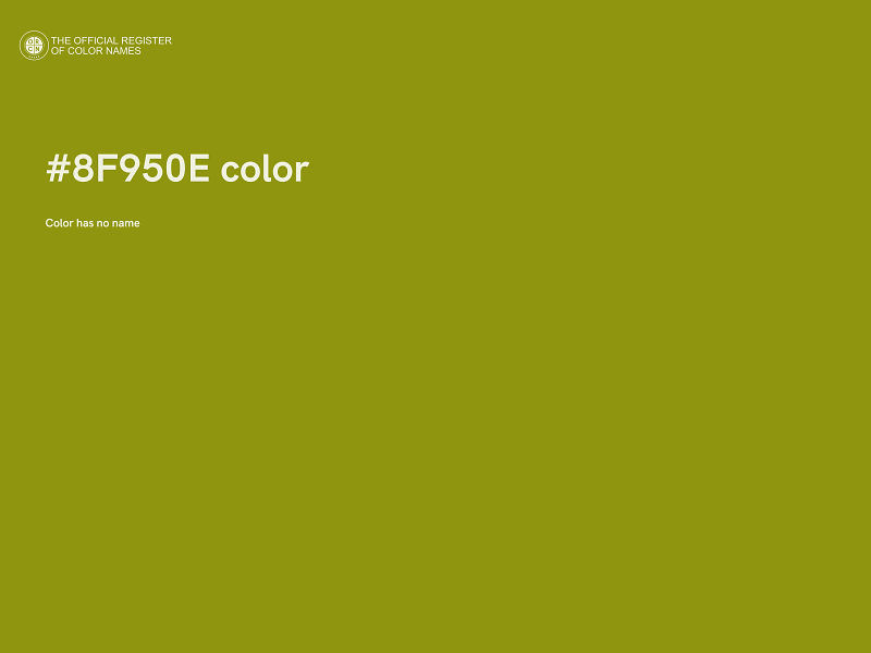 #8F950E color image