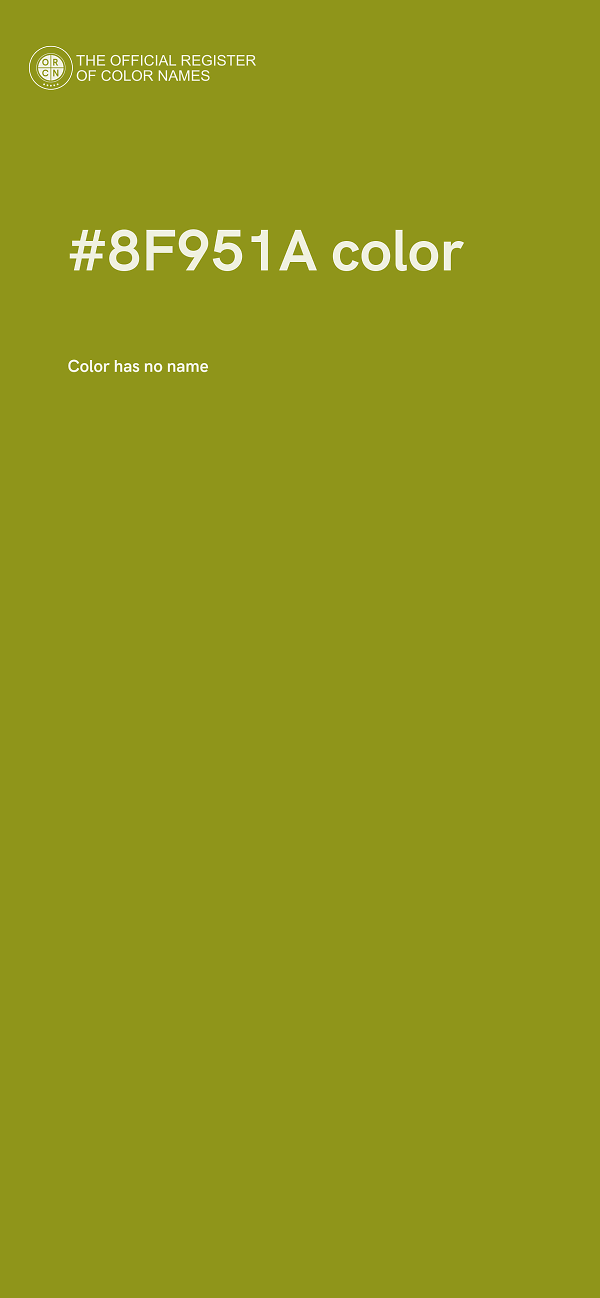 #8F951A color image