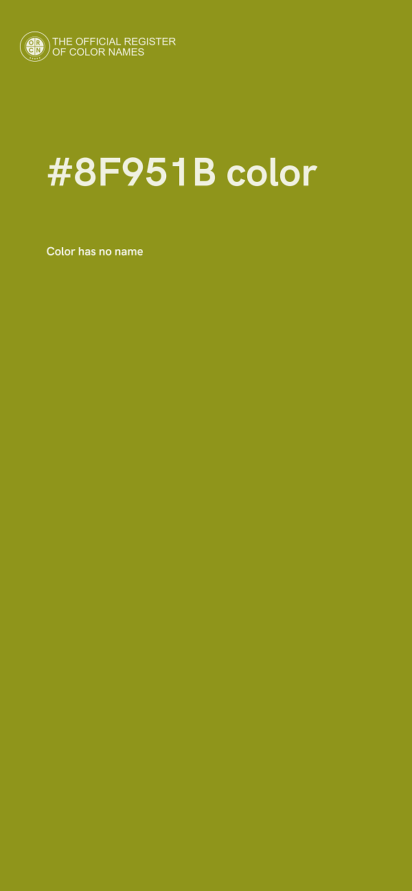 #8F951B color image