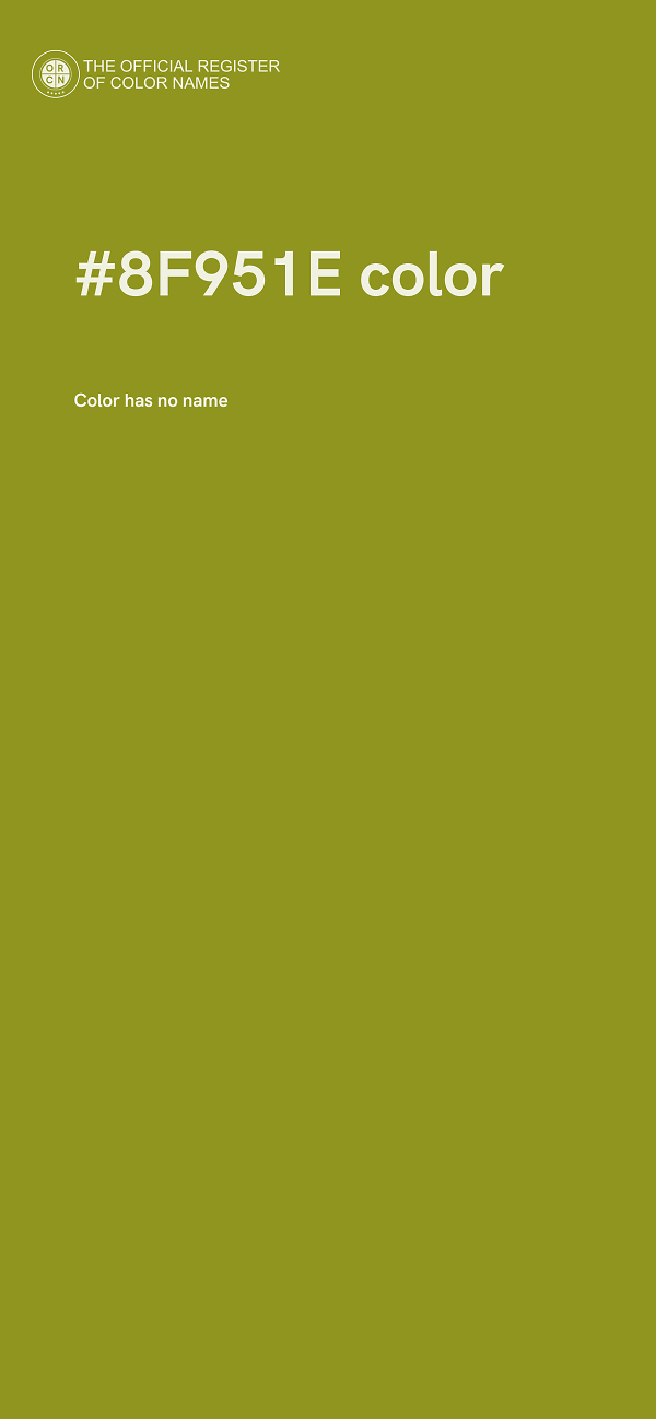 #8F951E color image
