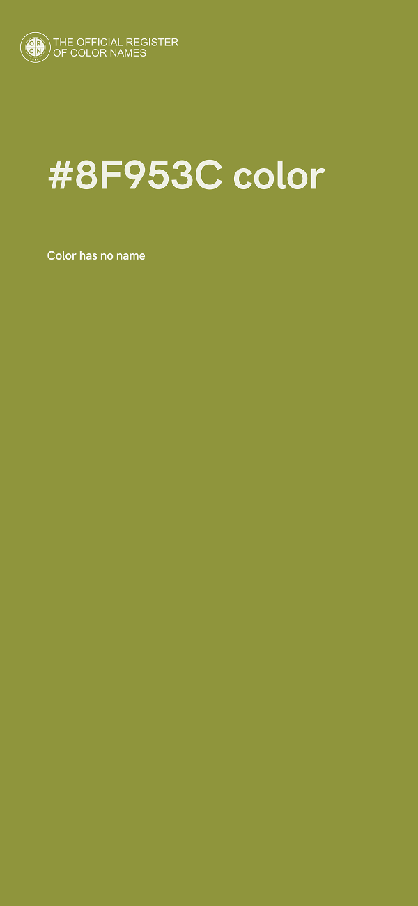 #8F953C color image