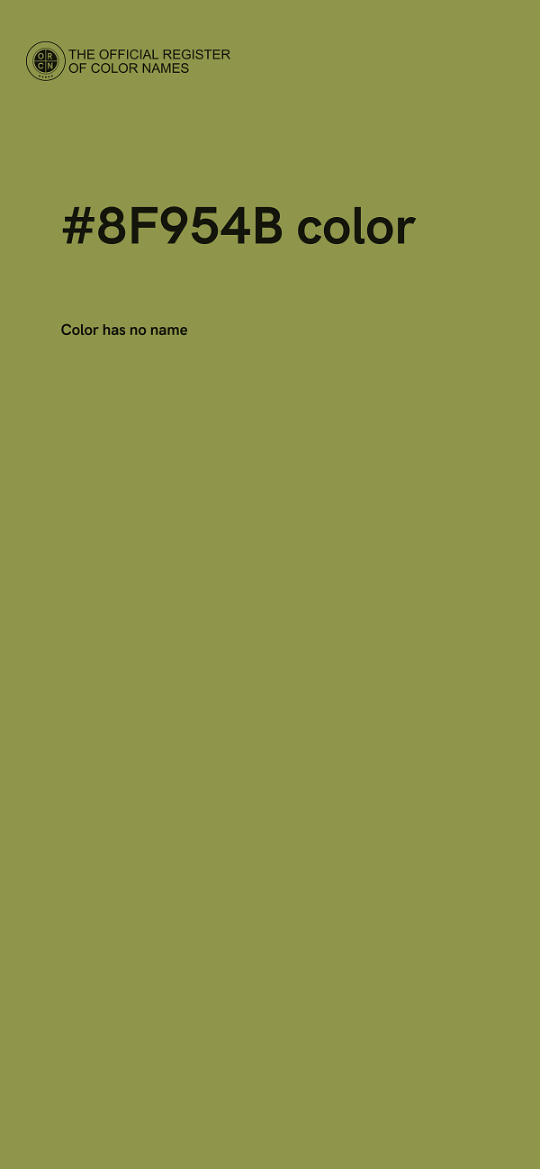 #8F954B color image