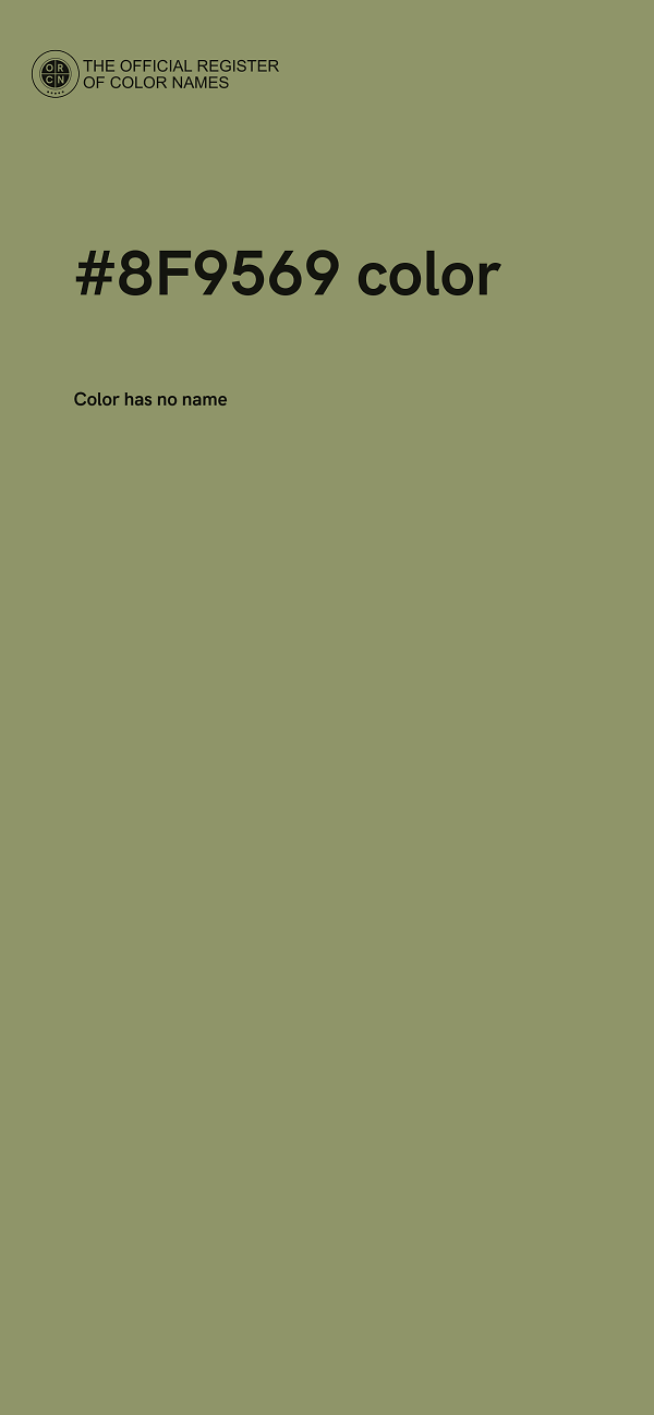 #8F9569 color image