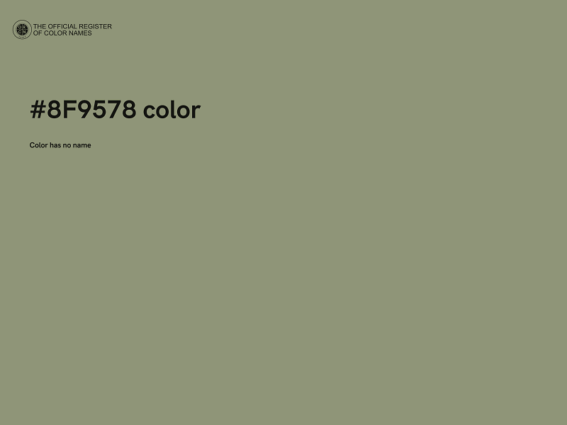 #8F9578 color image