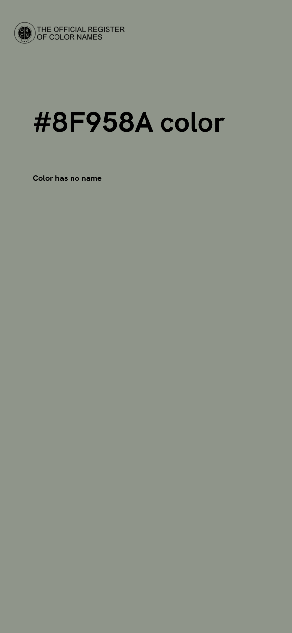 #8F958A color image