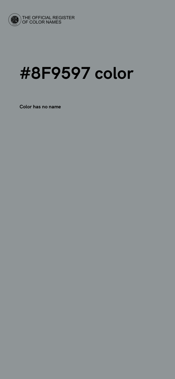 #8F9597 color image