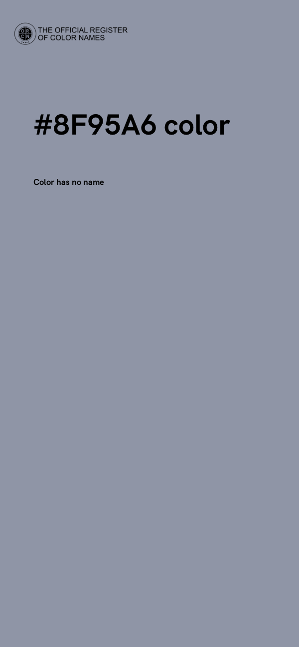 #8F95A6 color image
