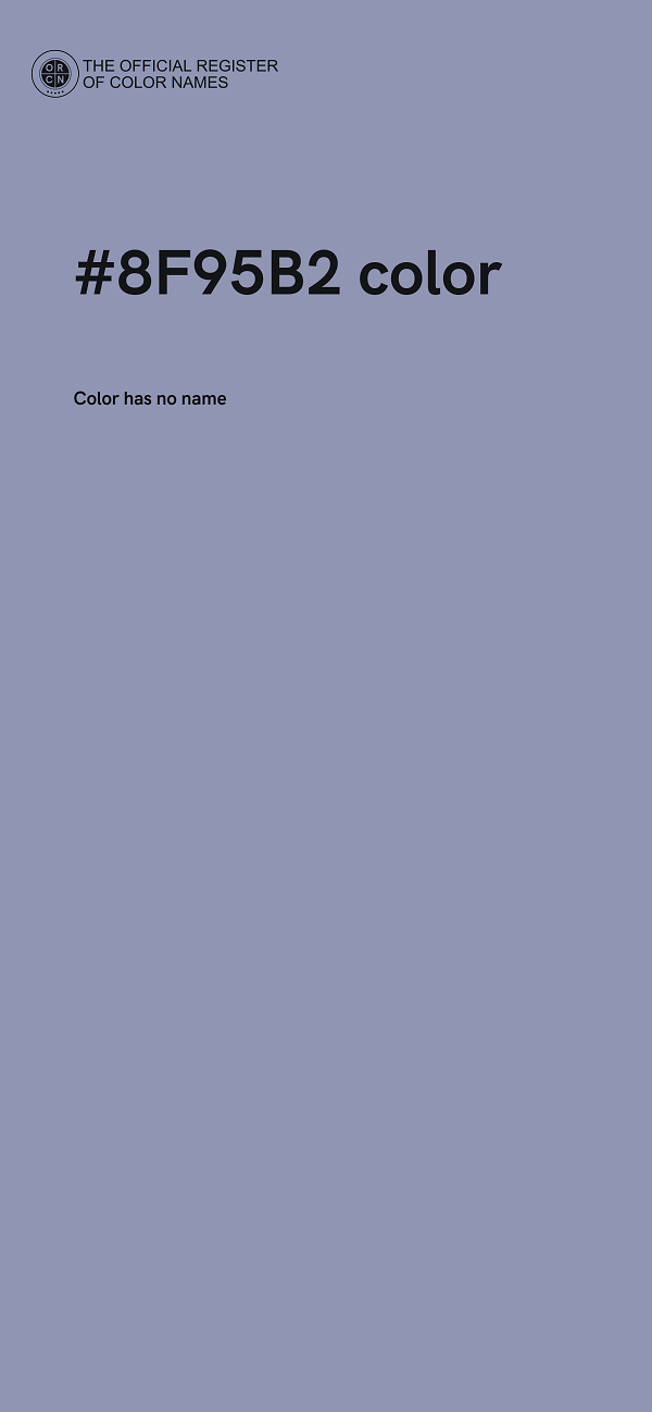 #8F95B2 color image