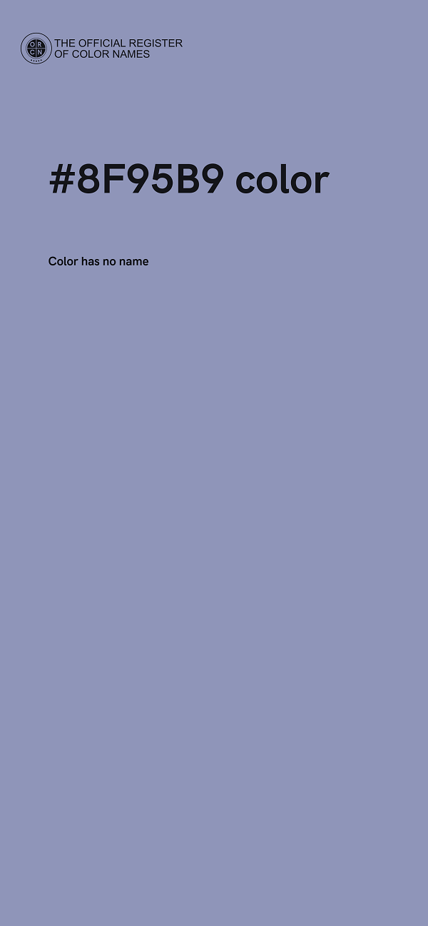 #8F95B9 color image