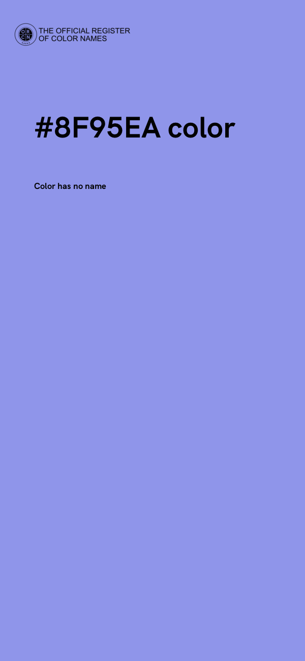 #8F95EA color image