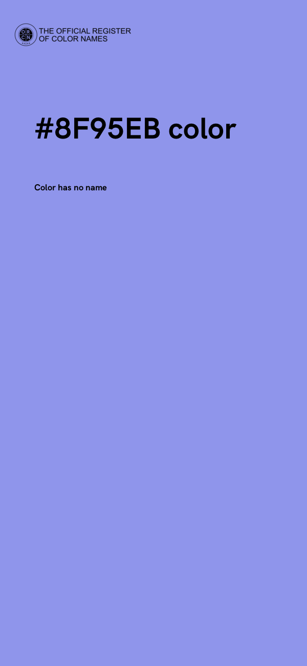 #8F95EB color image
