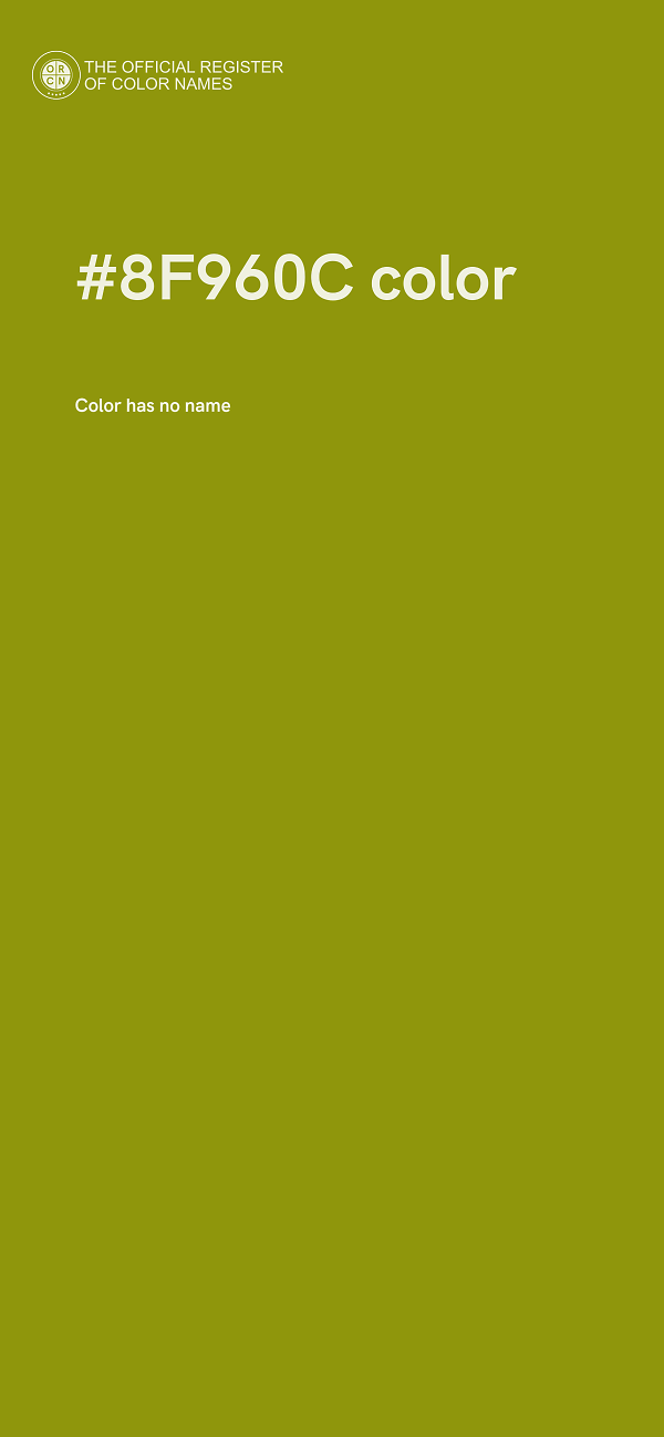#8F960C color image