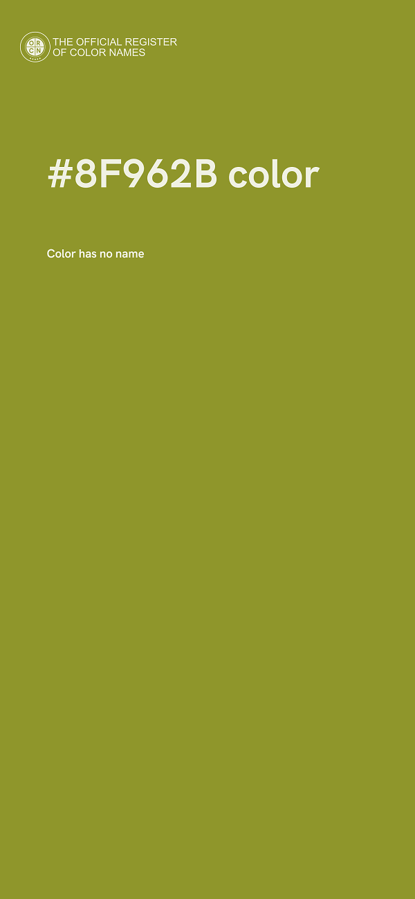 #8F962B color image