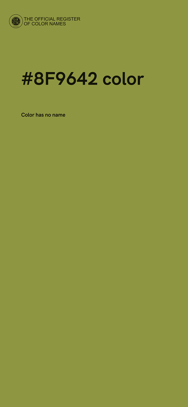 #8F9642 color image
