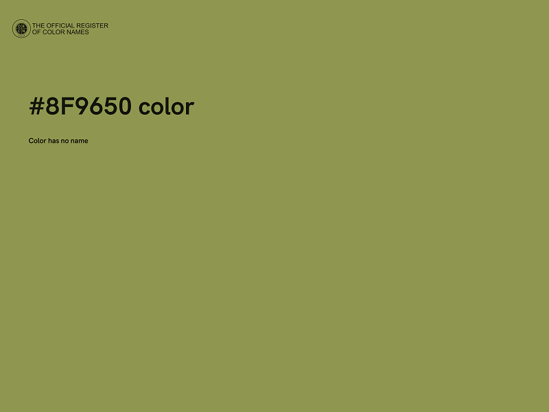 #8F9650 color image