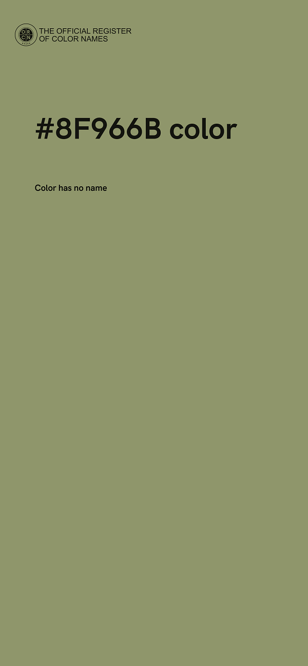 #8F966B color image
