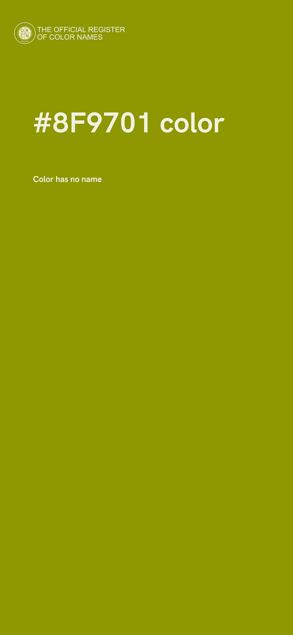 #8F9701 color image