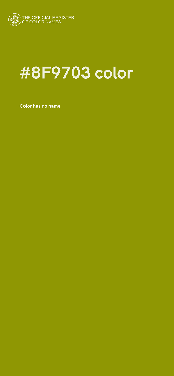 #8F9703 color image