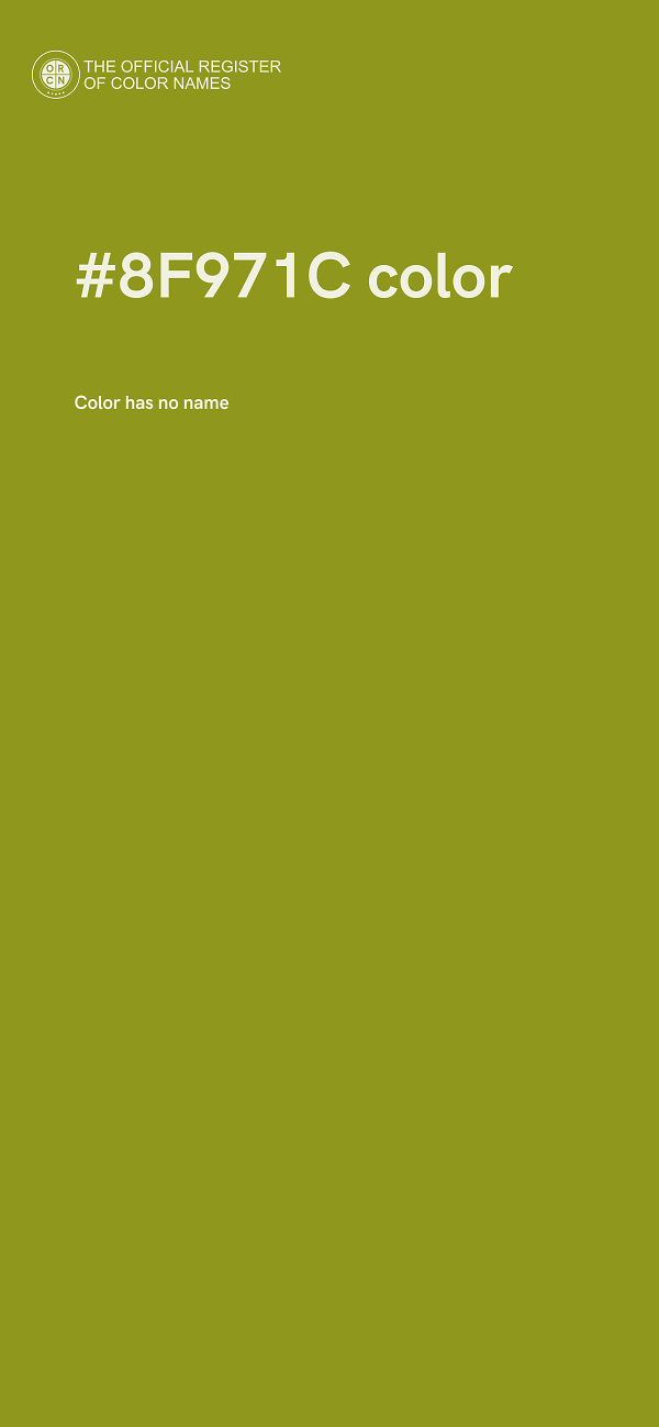 #8F971C color image