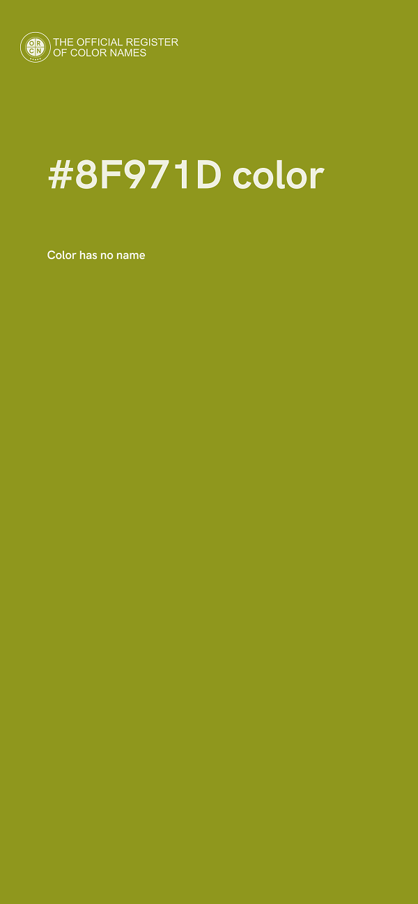 #8F971D color image