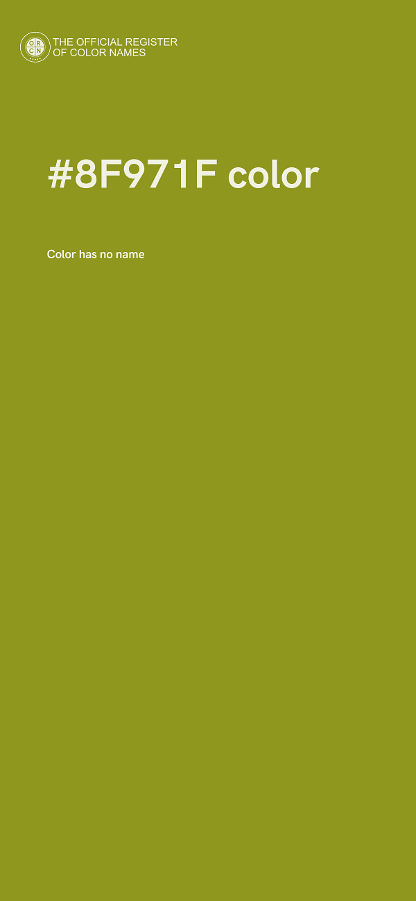 #8F971F color image