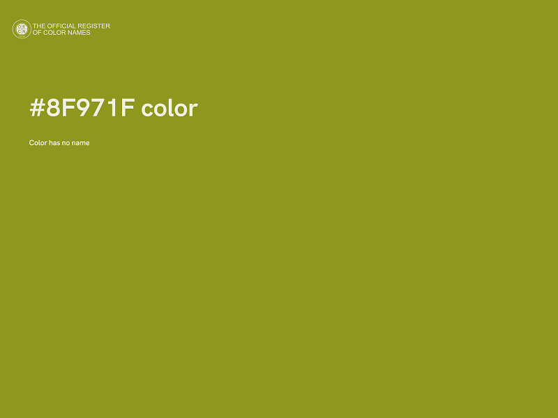 #8F971F color image