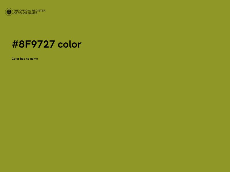 #8F9727 color image