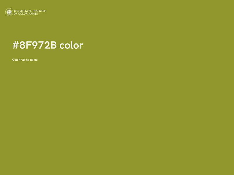 #8F972B color image