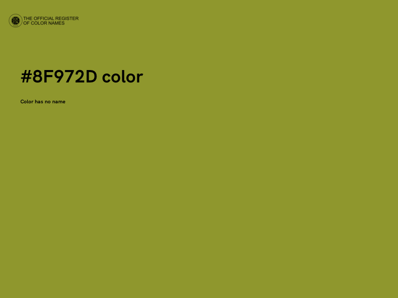 #8F972D color image