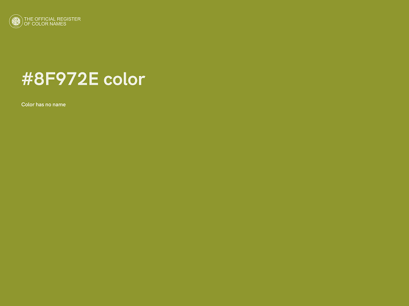 #8F972E color image