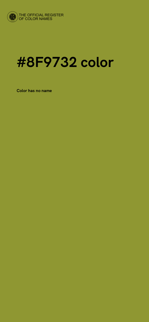 #8F9732 color image