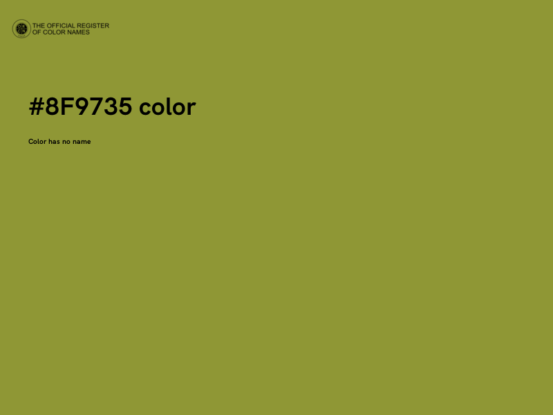 #8F9735 color image