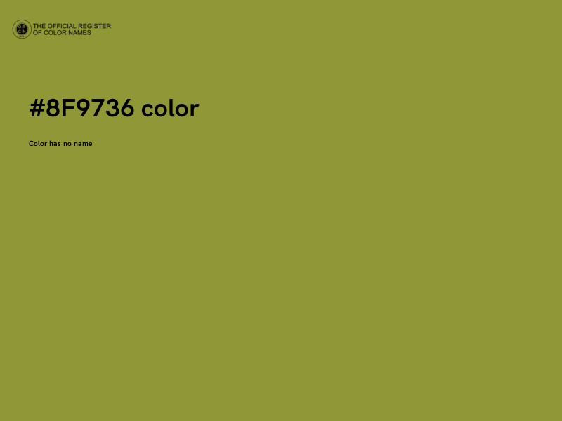 #8F9736 color image