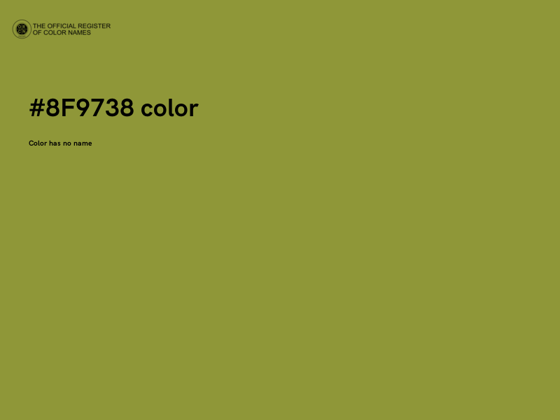 #8F9738 color image