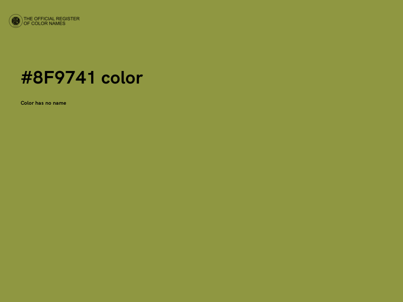 #8F9741 color image
