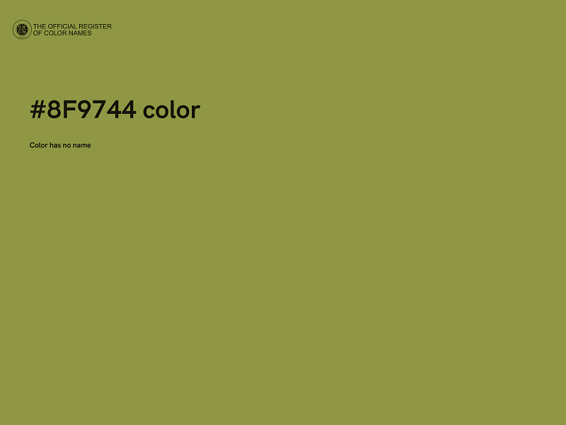 #8F9744 color image