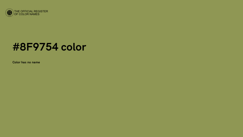 #8F9754 color image