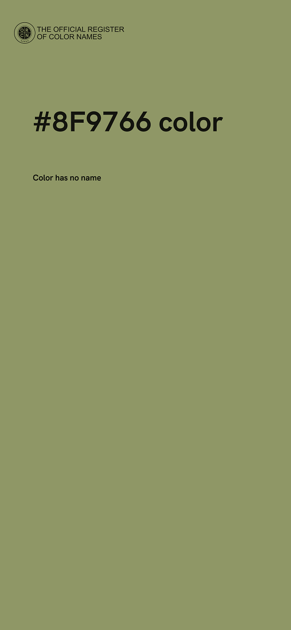 #8F9766 color image