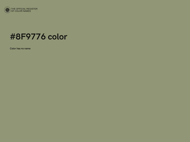 #8F9776 color image