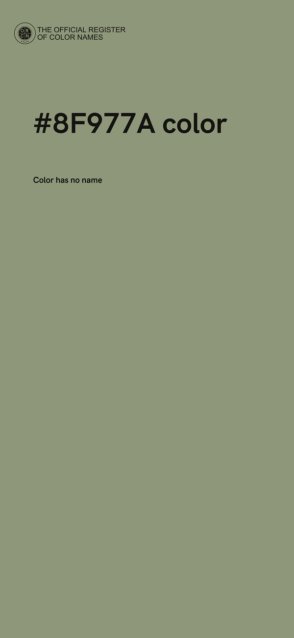 #8F977A color image