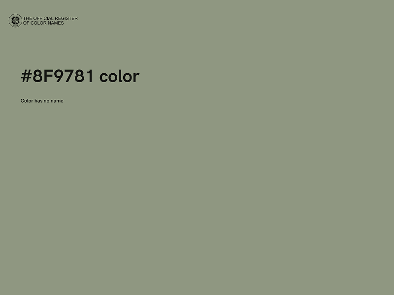#8F9781 color image