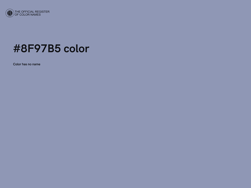 #8F97B5 color image