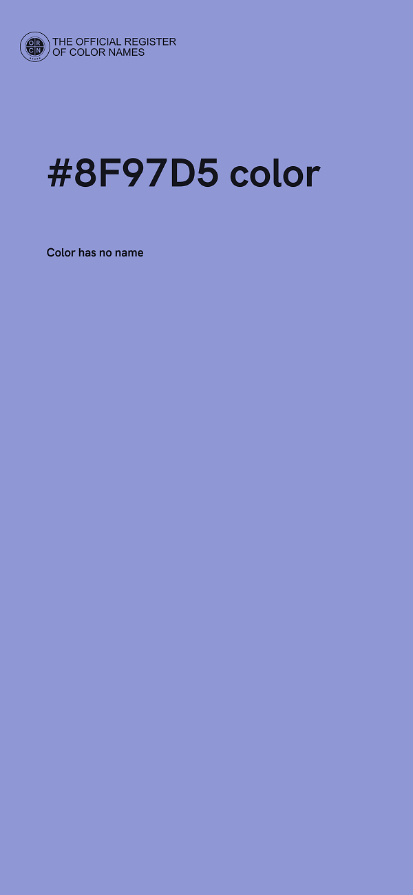 #8F97D5 color image