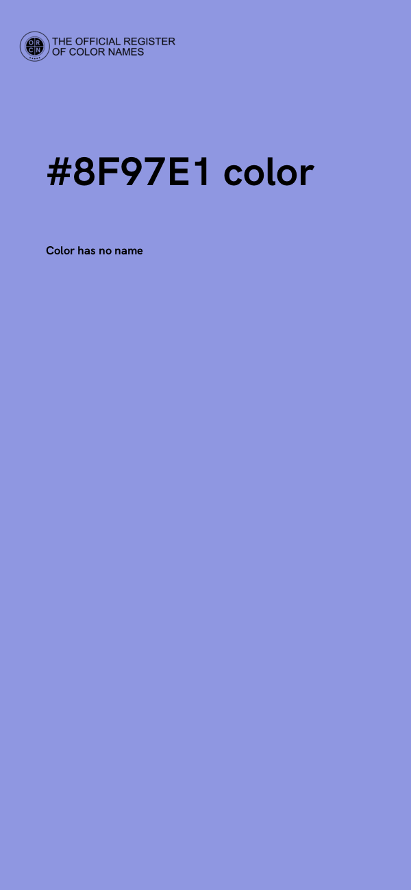 #8F97E1 color image