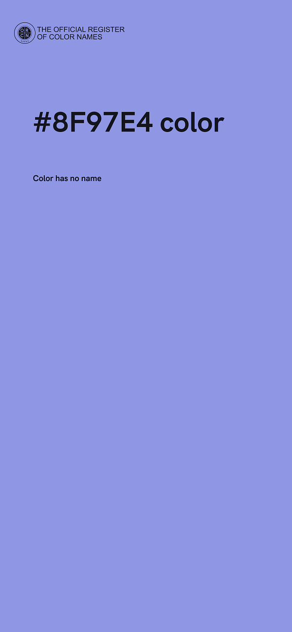 #8F97E4 color image