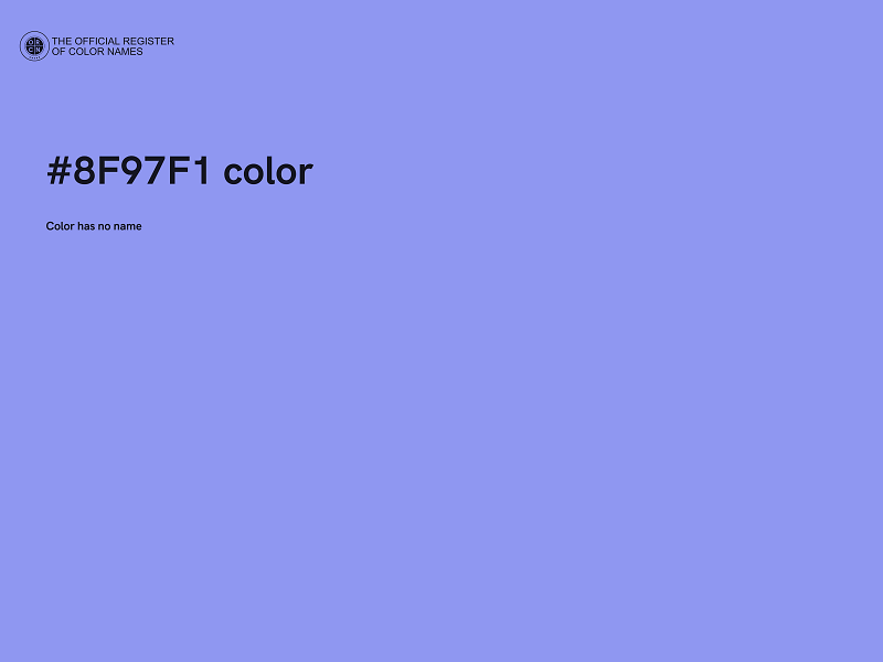 #8F97F1 color image