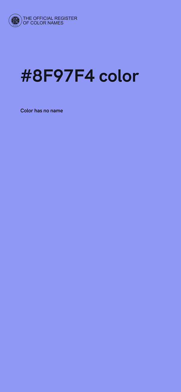 #8F97F4 color image