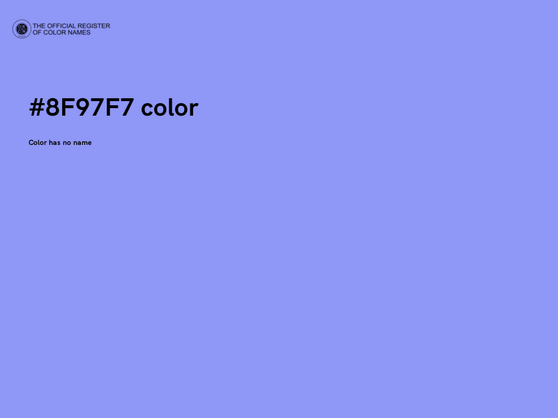 #8F97F7 color image