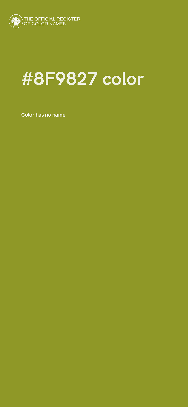 #8F9827 color image
