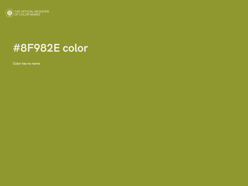 #8F982E color image